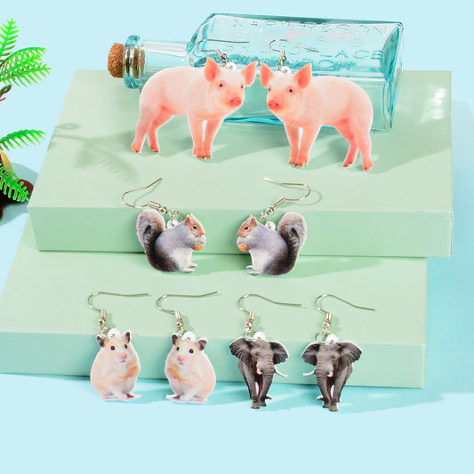 Adorable Animal Pendant Earrings Variety of Cute Critter Charms Ear Jewellery