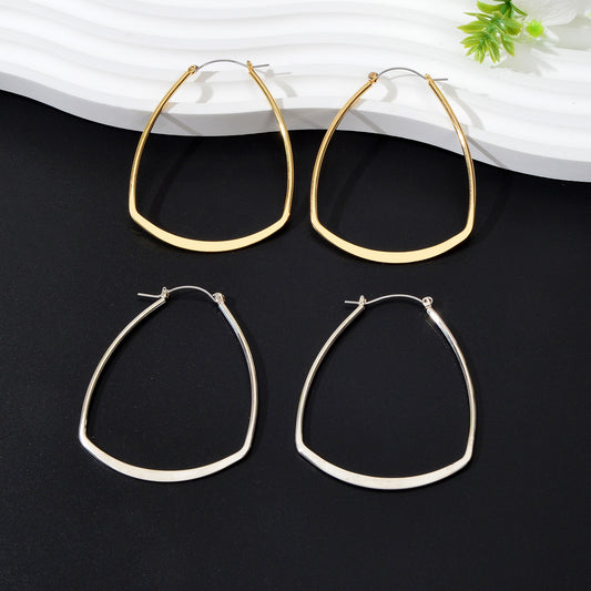 Asymmetrical Hoop Earrings Chic and Minimalist Accessories Holiday Jewelry Gift