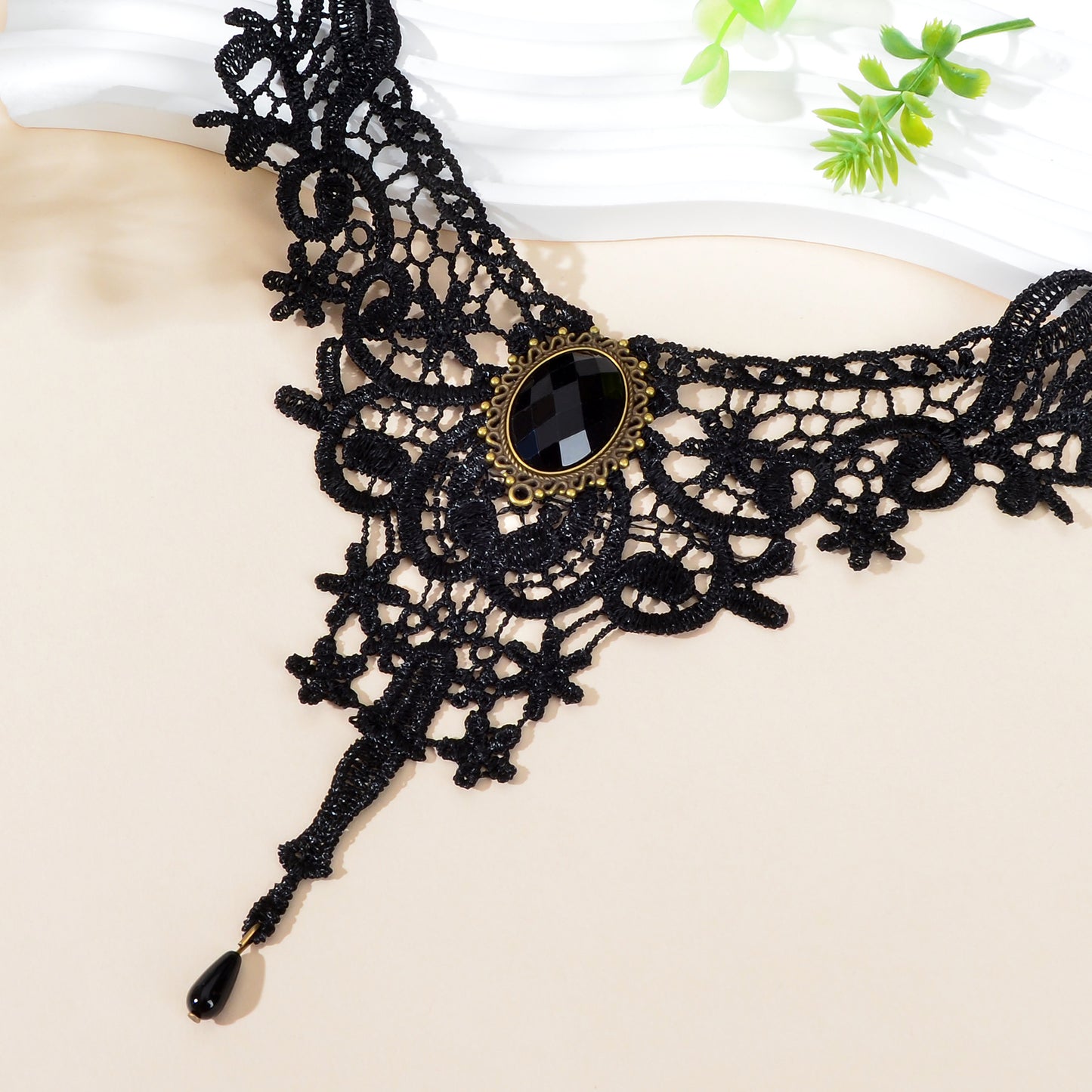 Vintage Gothic Black Hollow Lace Choker Tattoo Collar Necklace Cosplay Jewellery