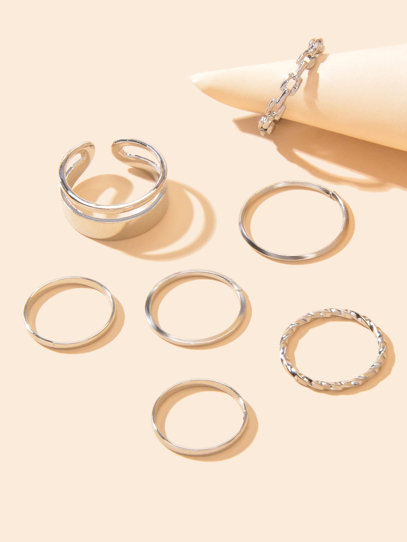 7 pcs Knuckle Stackable Joint Finger Boho Vintage Midi Rings Set Size Mixed Gift