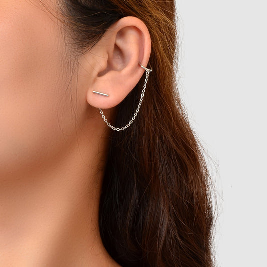 Chic Silver Tassel Fringe Drop Dangle Earrings Stylish Elegant Accessory Jewelry