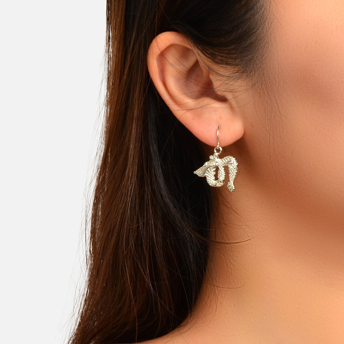 Statement Punk Gold Silver Dragon Dangle Party Earrings Women Hip Hop Jewellery