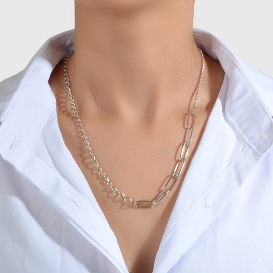 Good Quality Silver Thick Chain Necklace Women Collar Party Decoration Accessory