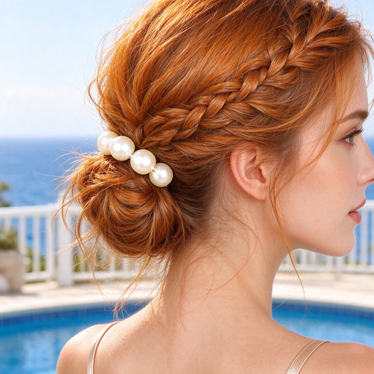 Elegant Faux Pearl Elastic Hair Band Party Wedding Bridesmaid Hair Accessories