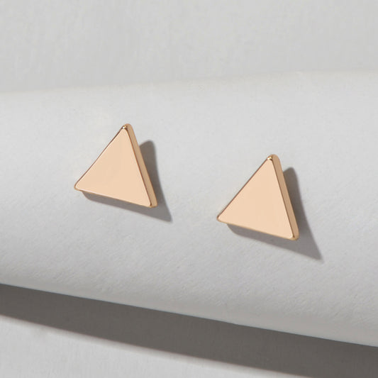 Minimalist Geometric Small Stud Tiny Triangle Mini Cartilage Tragus Earrings