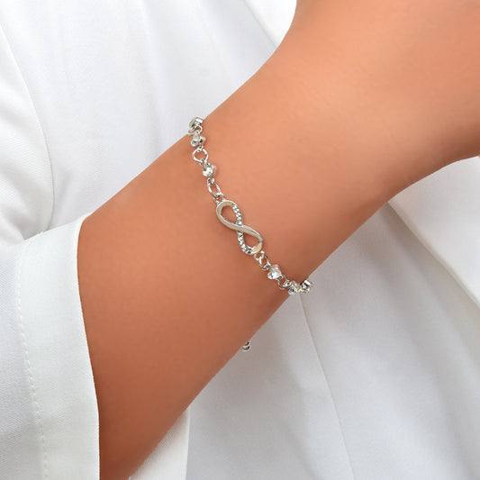Fashion Women's Adjustable Chain Slide Bracelet Gorgeous Zircon Crystal Jewelry