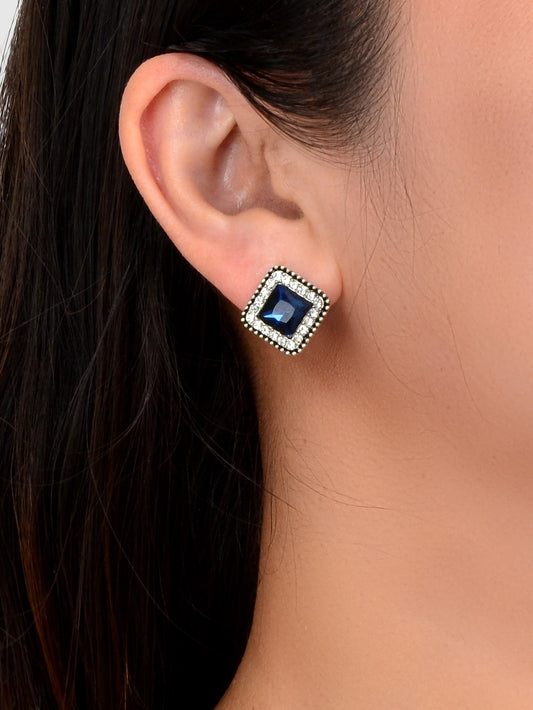 Dazzling Sophistication: Handcrafted Rhinestone Stud Earrings for Effortless Glamour and Timeless Style