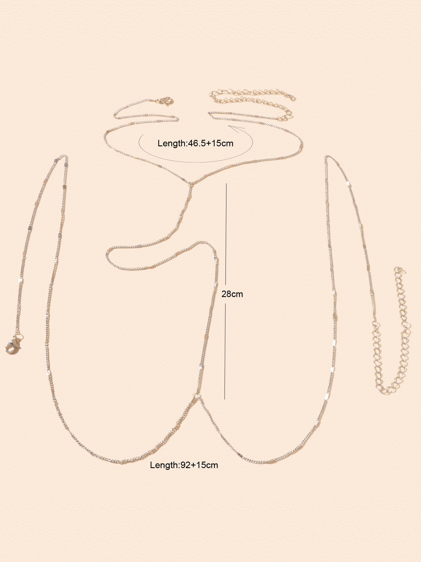 Exquisite Long Body Chain Stylish Versatile Fashion Accessory