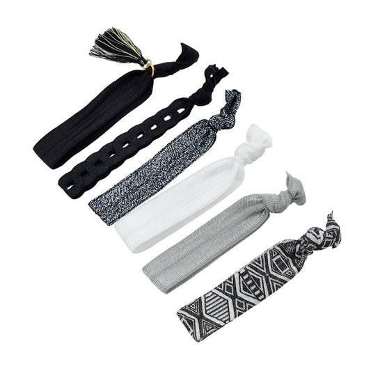 6pcs Colorful Ribbon Elastic Headbands Hairwear Headwear Styling Tools Accessory