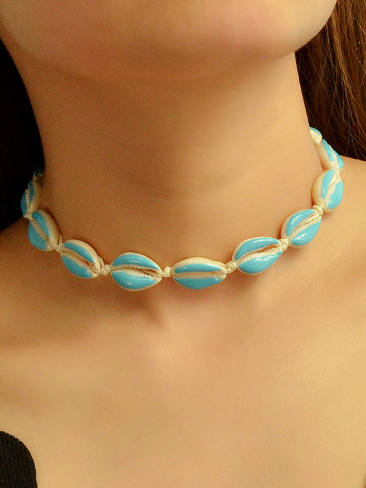 Traditional Ethnic Jewellery Handmade Colorful Shell Choker Boho Chic Necklace