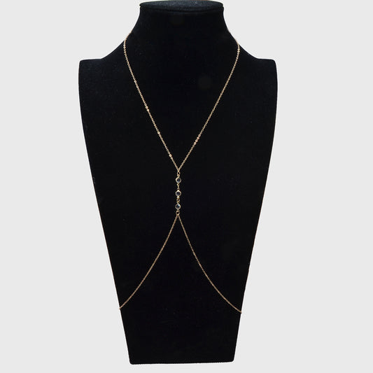 Sexy Gold Body Chain Bikini Beach Body Chain Harness Girls Teens Holdiay Jewelry