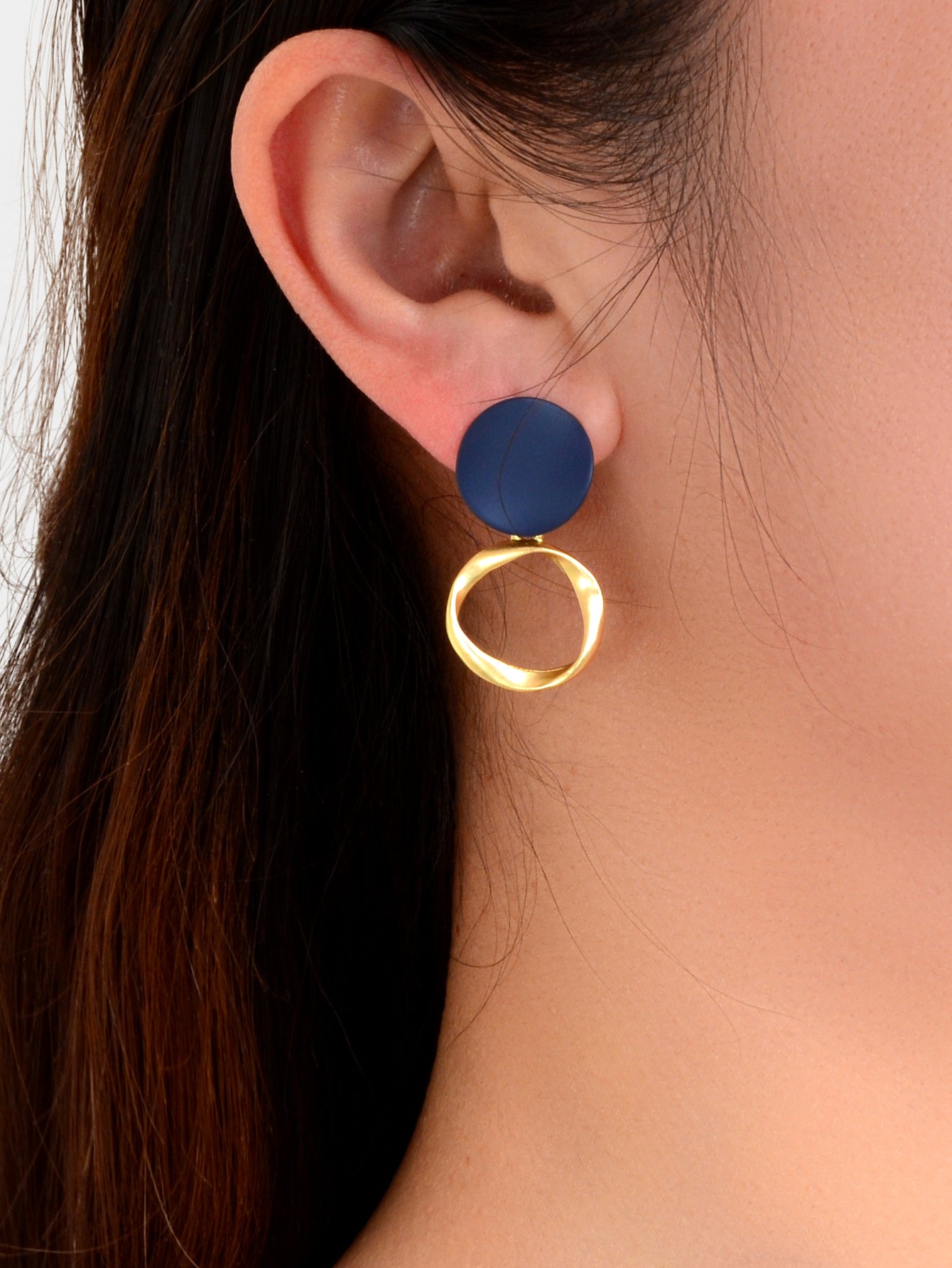 Round Dangling Stud Earrings Candy Colourful Bohemian Party Hoop Jewellery Gift