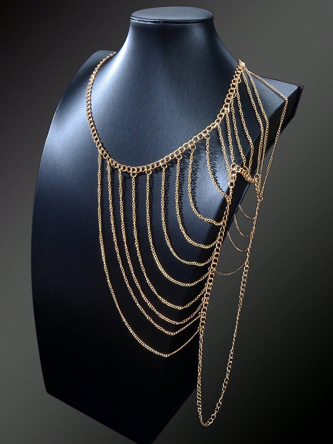 Boho Tassel Chain Necklace Shoulder Body Jewelry Trendy Statement Piece