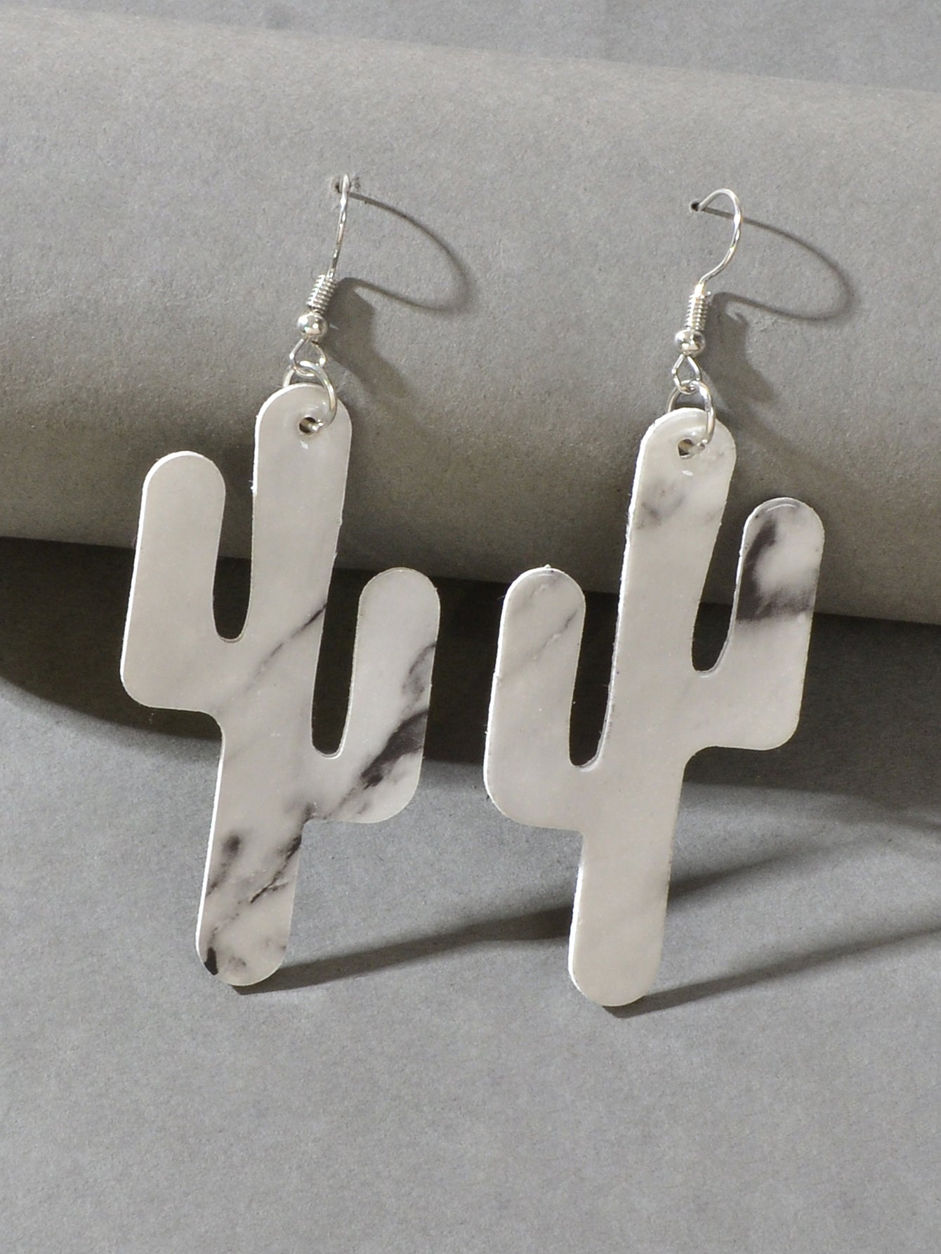 Faux Leather Lightweight Handmade Cactus Dangle American Indian Dangle Earrings