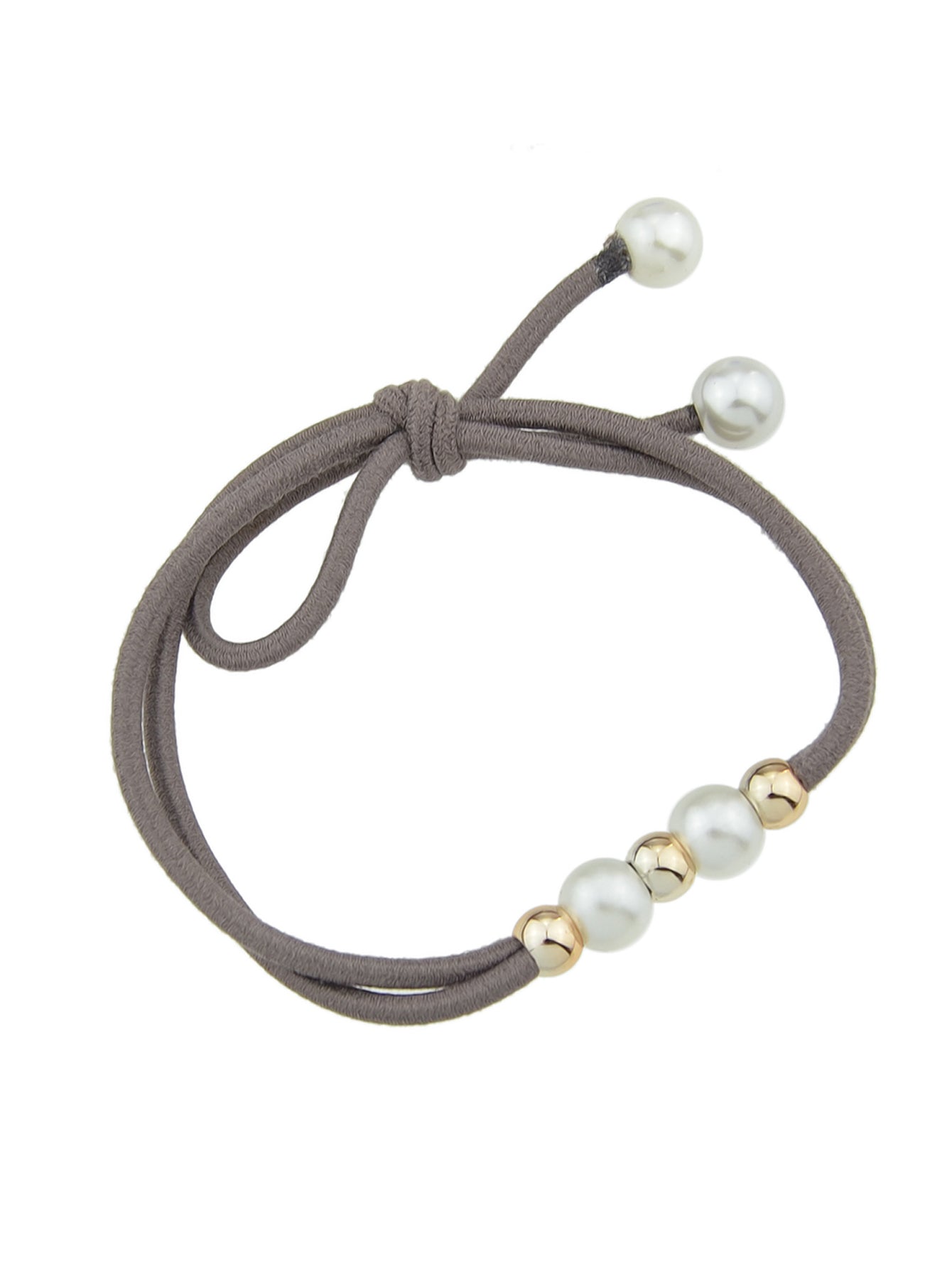 Pearl Metal Beads Elastic Bowknot Hair Ties Ropes Women Girls Hair Accessories