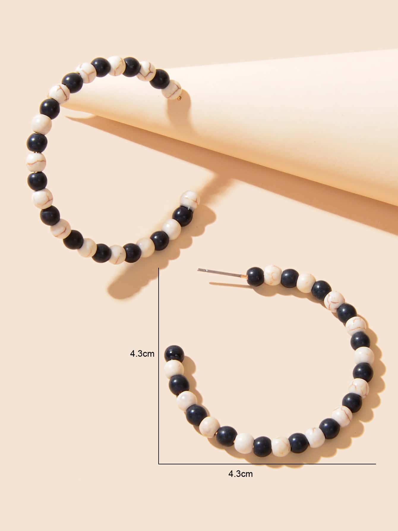 Handmade Colorful Seed Beads Ethnic Big Hoop Earrings Women Bohemian Jewellery