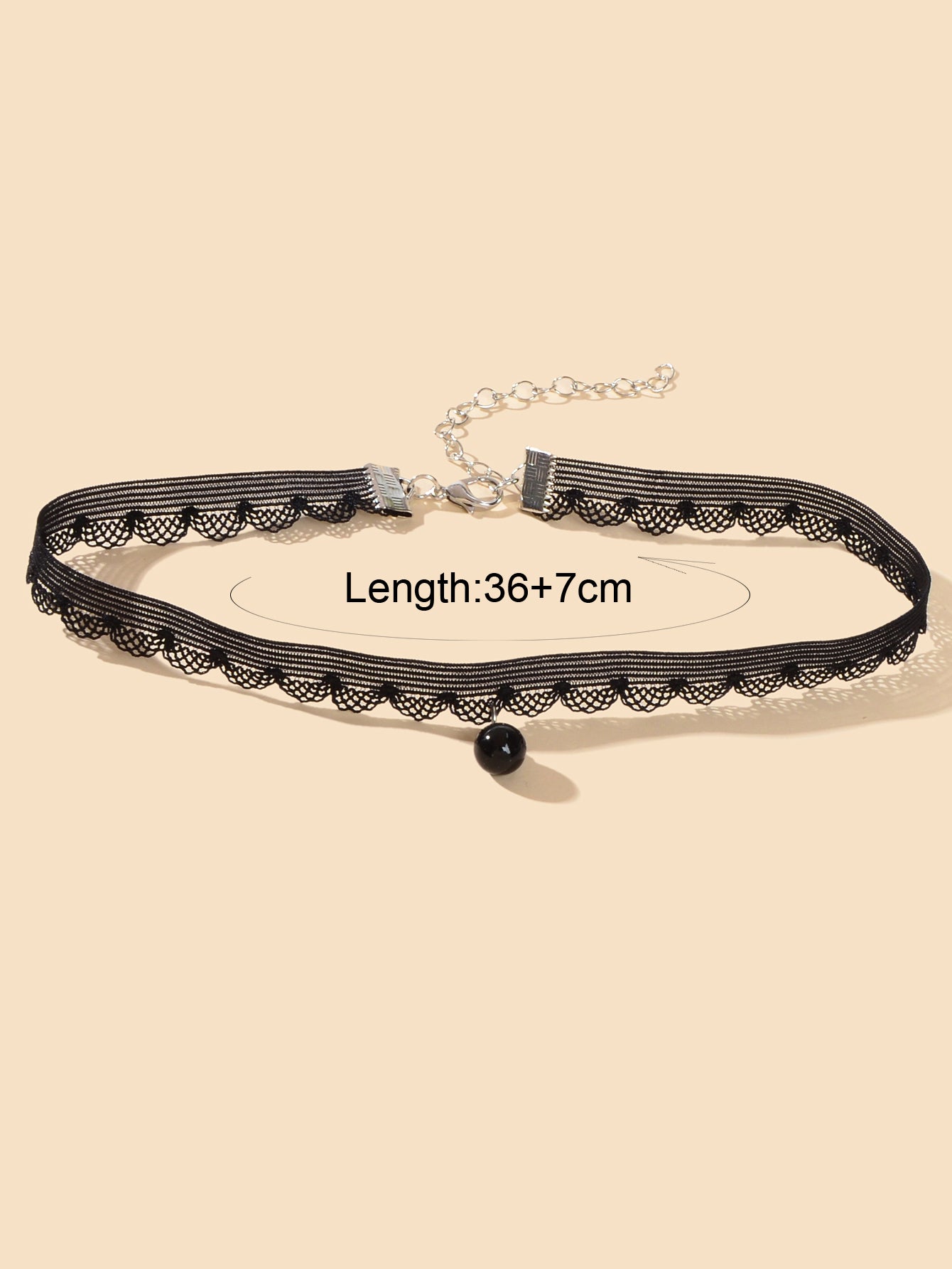 Classic Black Velvet Choker Round Charm Necklace Women Halloween Cosplay Jewelry