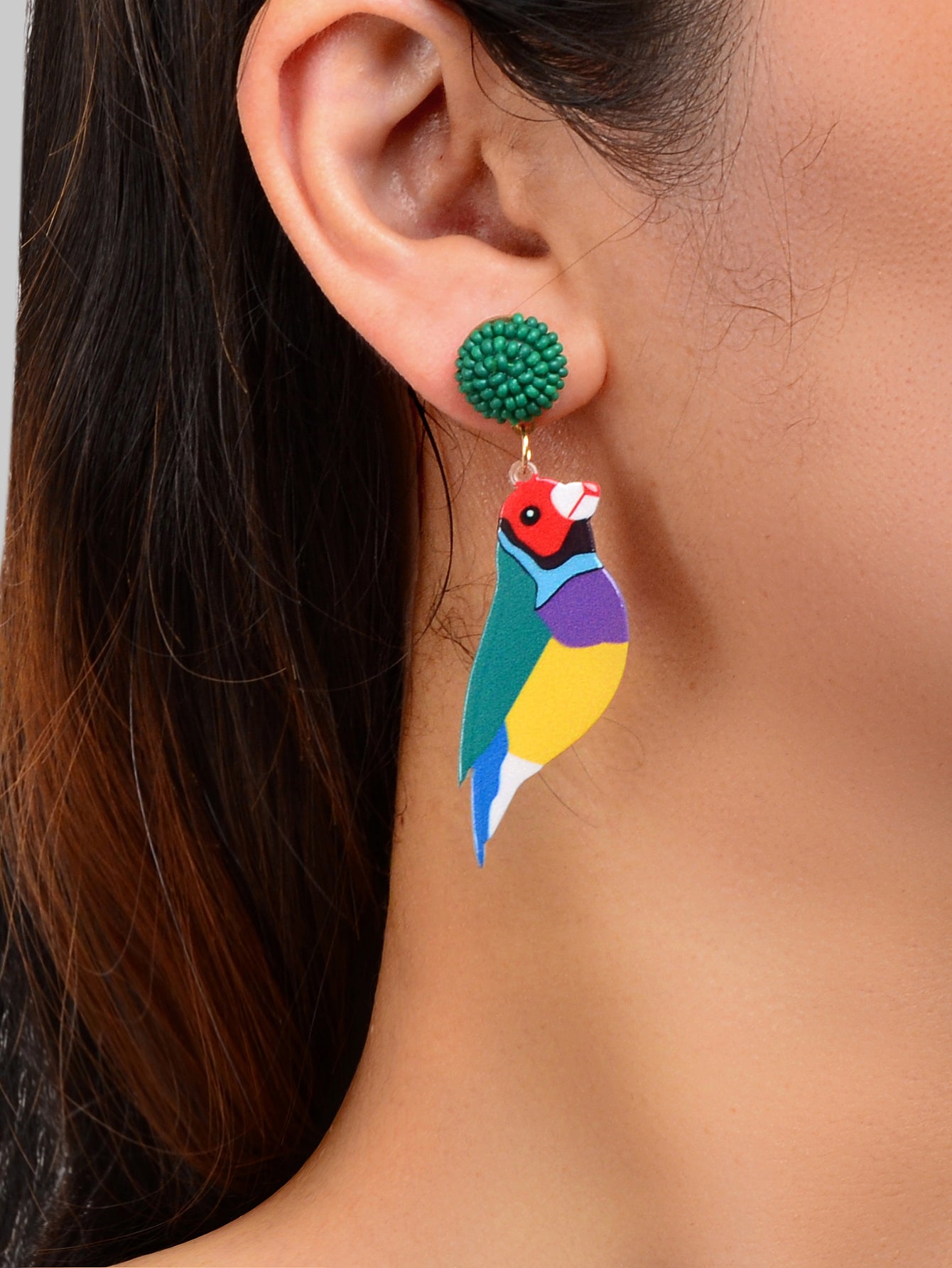 Hover to zoom Have one to sell? Sell it yourself Beautiful Colorful Acrylic Bird Dangle Earrings Girl Summer Holiday Jewelry Gift