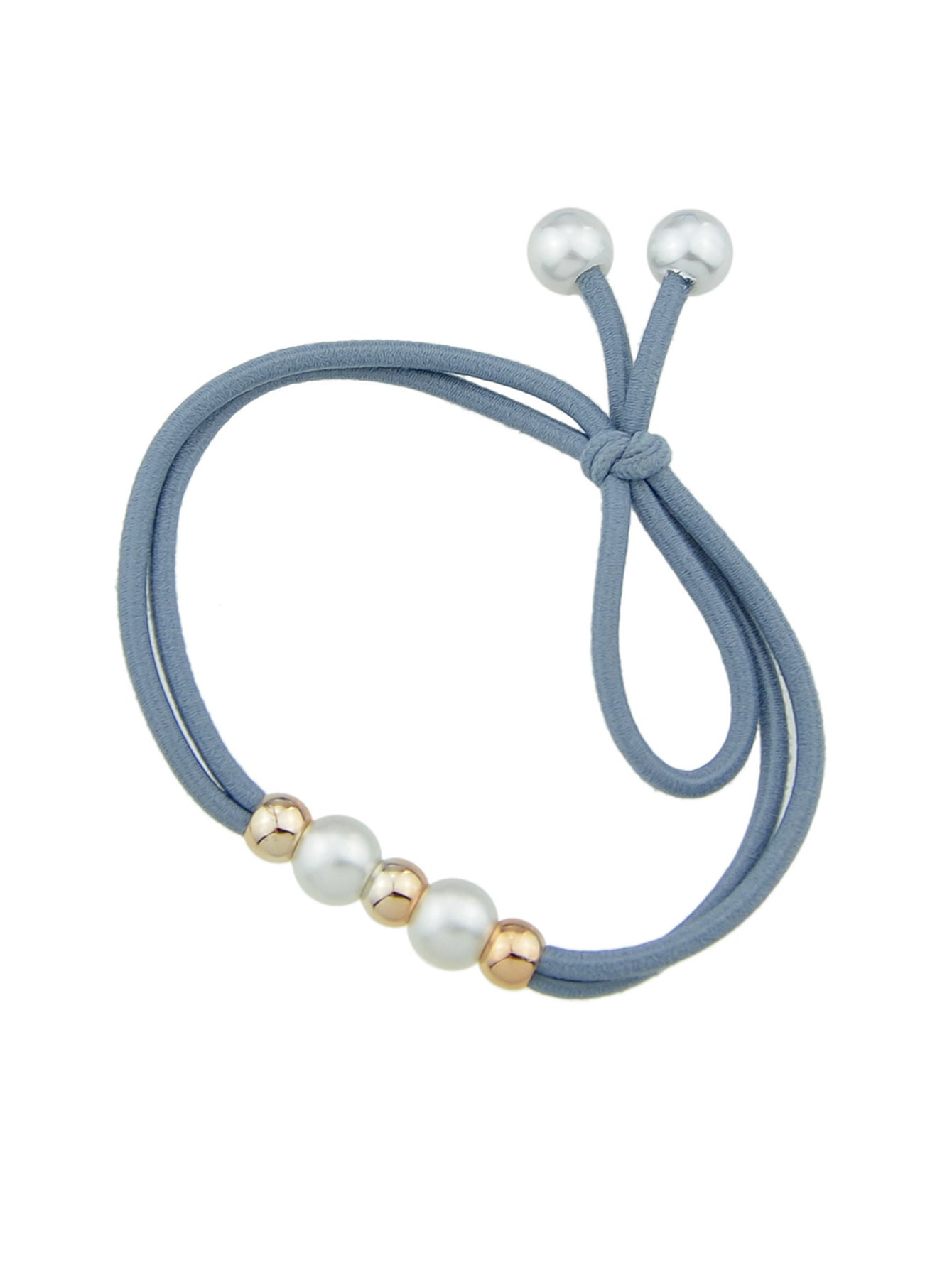Pearl Metal Beads Elastic Bowknot Hair Ties Ropes Women Girls Hair Accessories