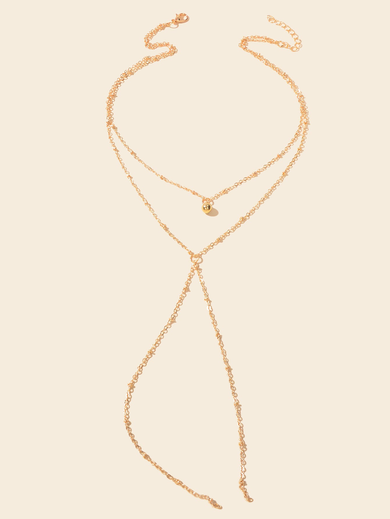 Gold Jewellery Gifts Boho Chic Layering Chain Y Shape Long Lariat Charm Necklace