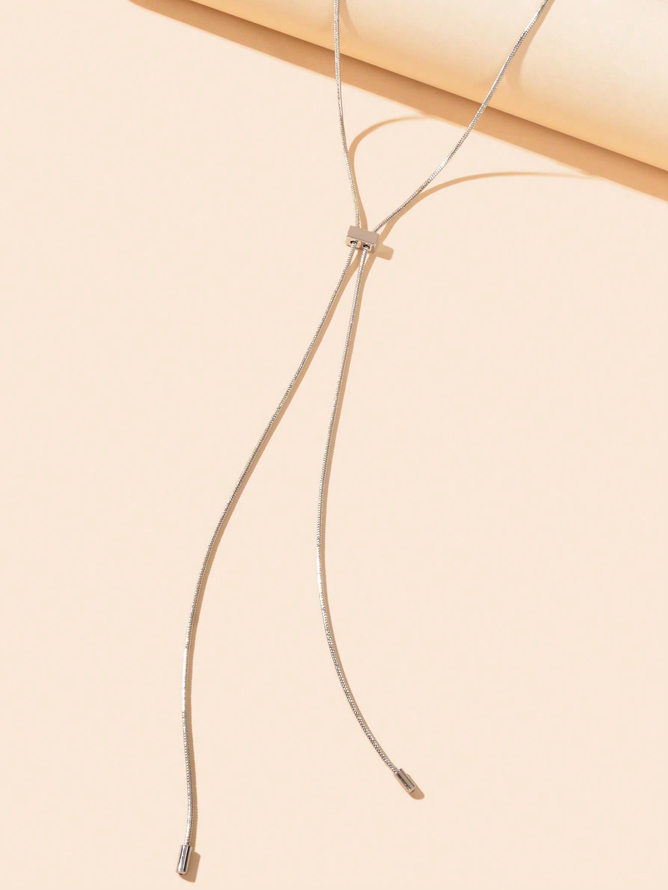 Versatile Style Lariat Adjustable Serpentine Chain Necklace