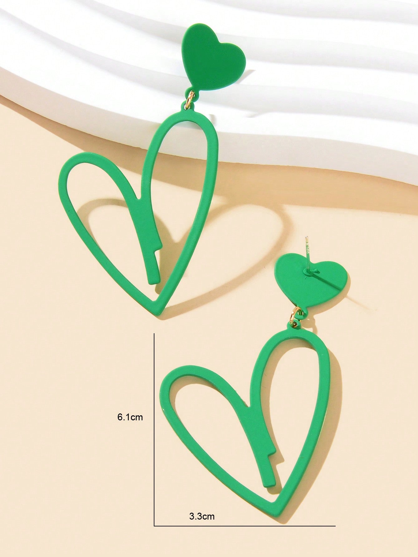 Romantic Heart-shaped Earrings Stylish Ear Accessories Dainty Gifts for Women