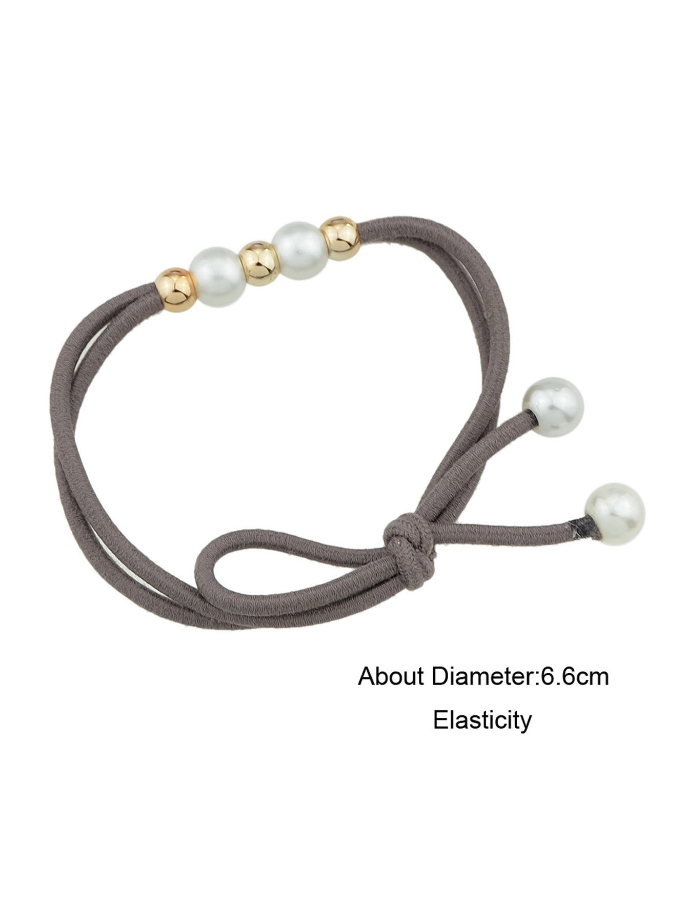 Pearl Metal Beads Elastic Bowknot Hair Ties Ropes Women Girls Hair Accessories