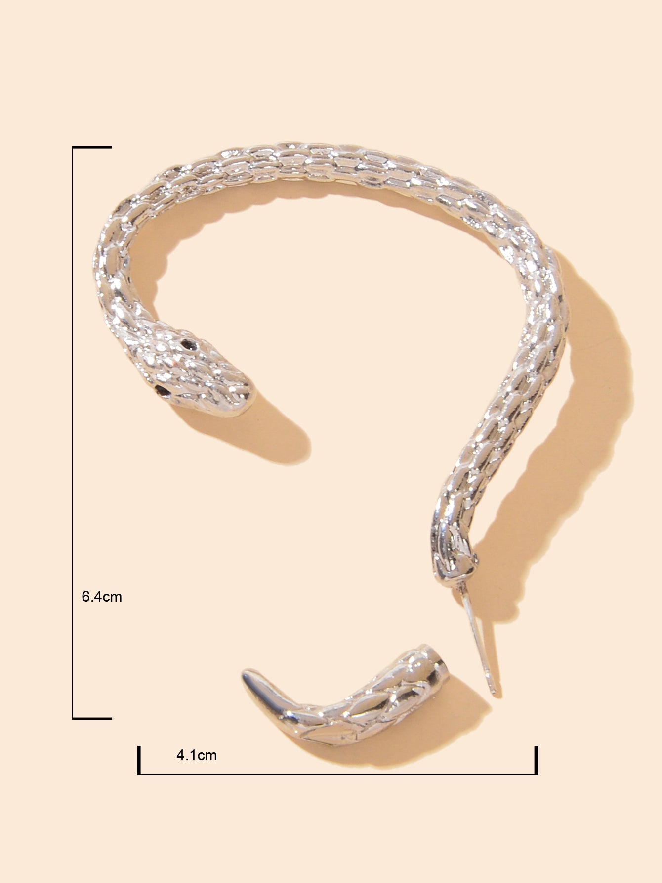 Punk Snake Piercing Cartilage Wrap Ear Jewellery Crawler Earring Stud Gift 1 pc