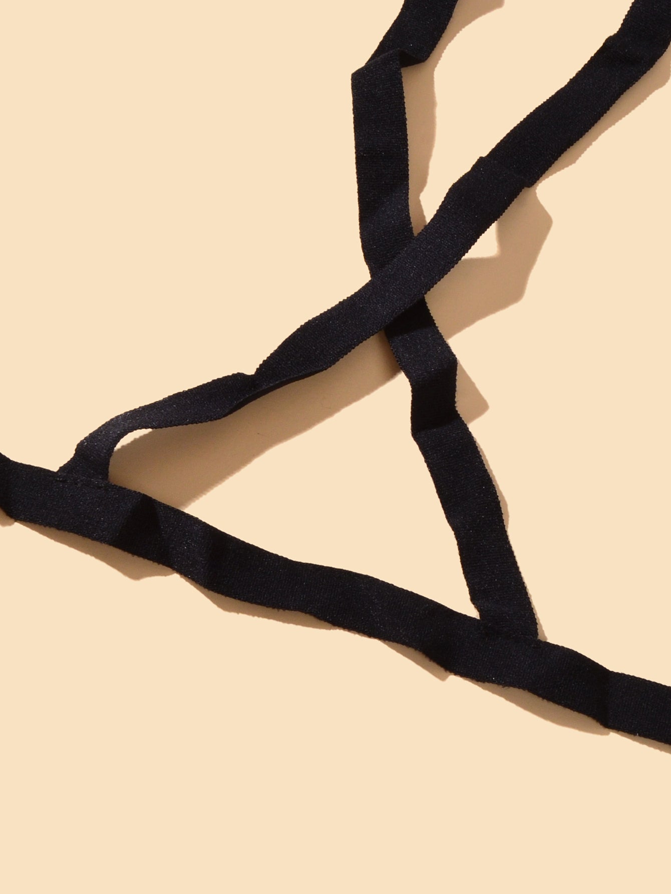 Sexy Black Ribbon Adjustable Elastic Body Chain Party Nightclub Body Accessories