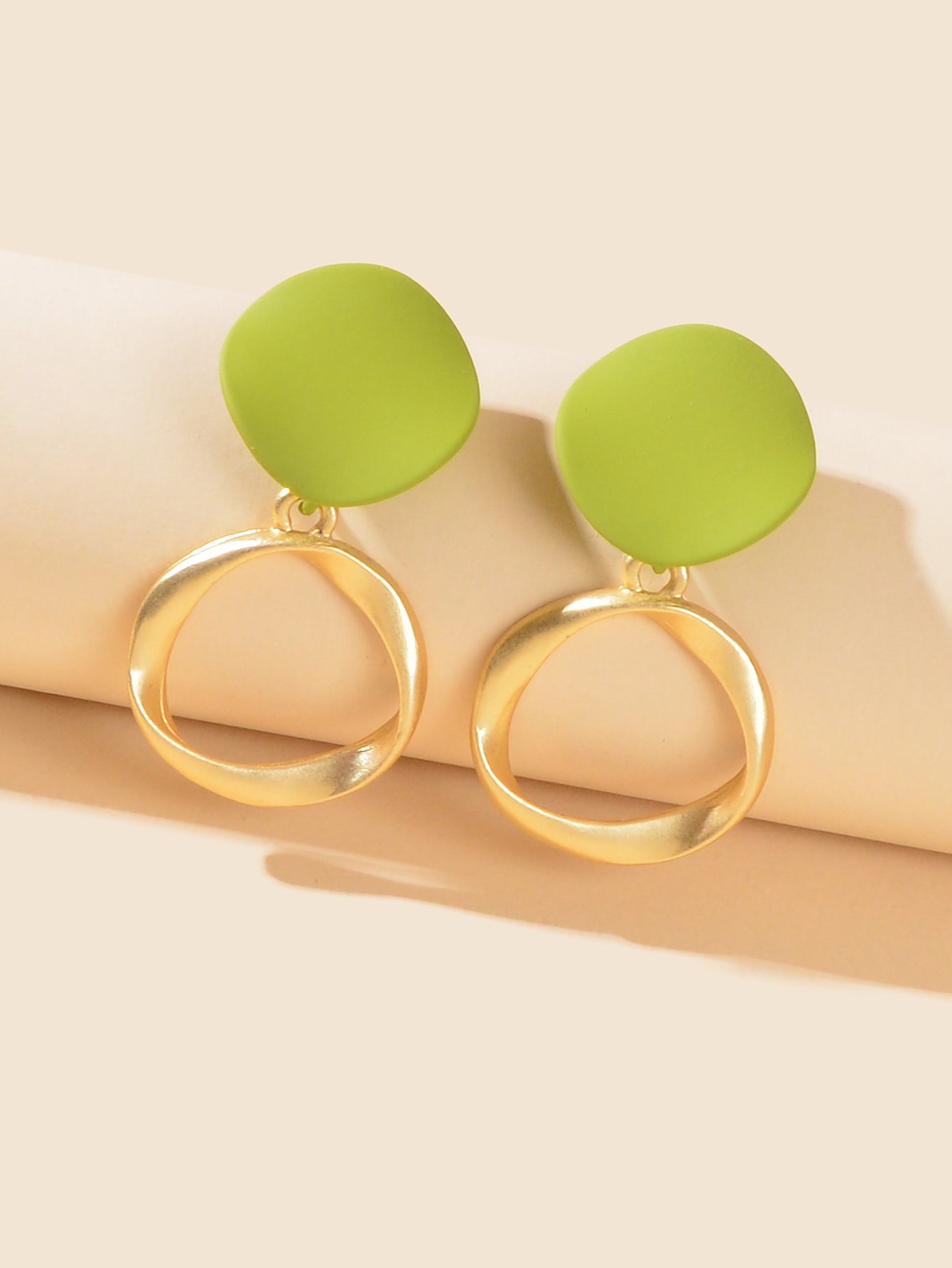 Round Dangling Stud Earrings Candy Colourful Bohemian Party Hoop Jewellery Gift