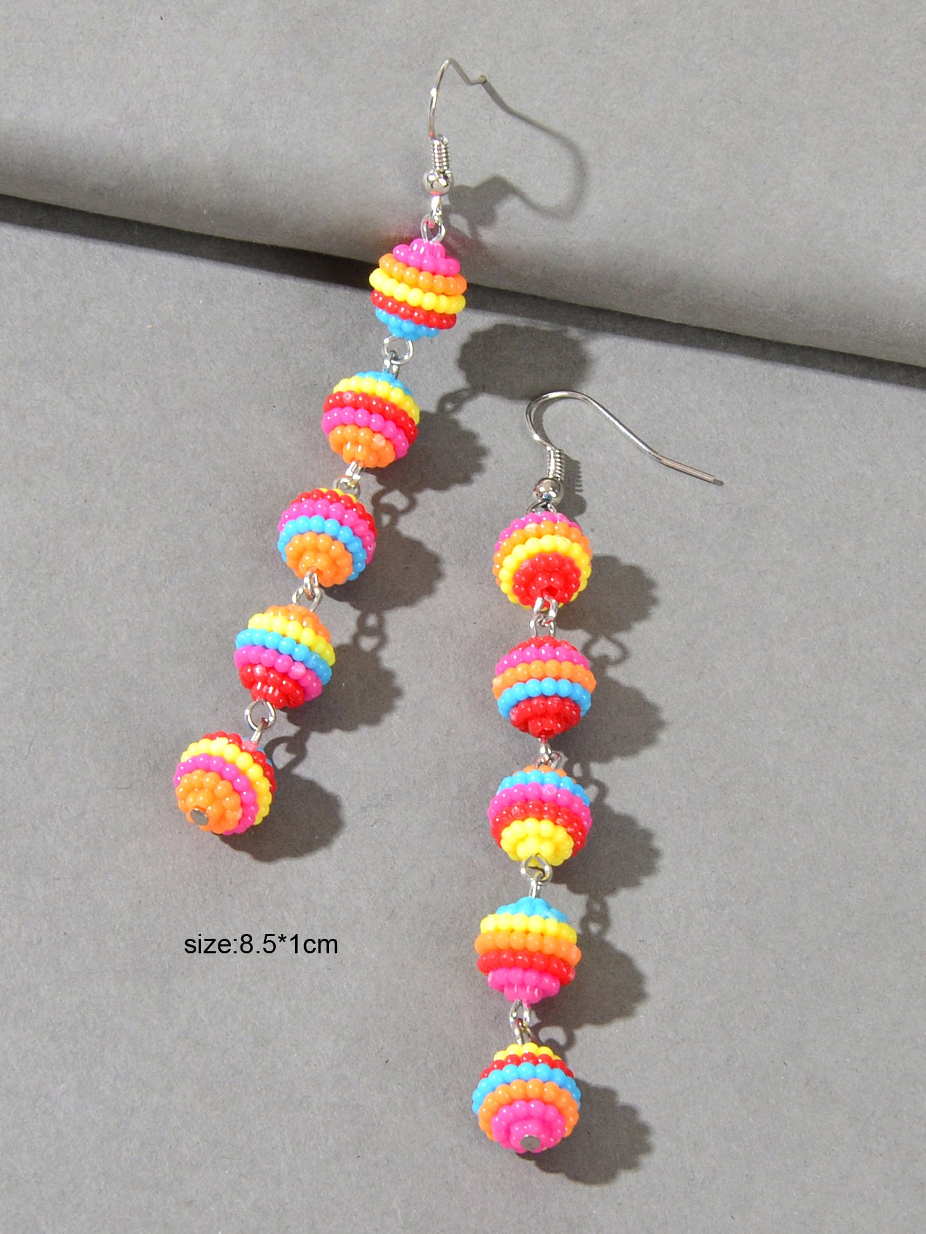 Trendy Female Jewelry Faux Pearl Ball Long Pendant Dangle Earrings Wedding Party