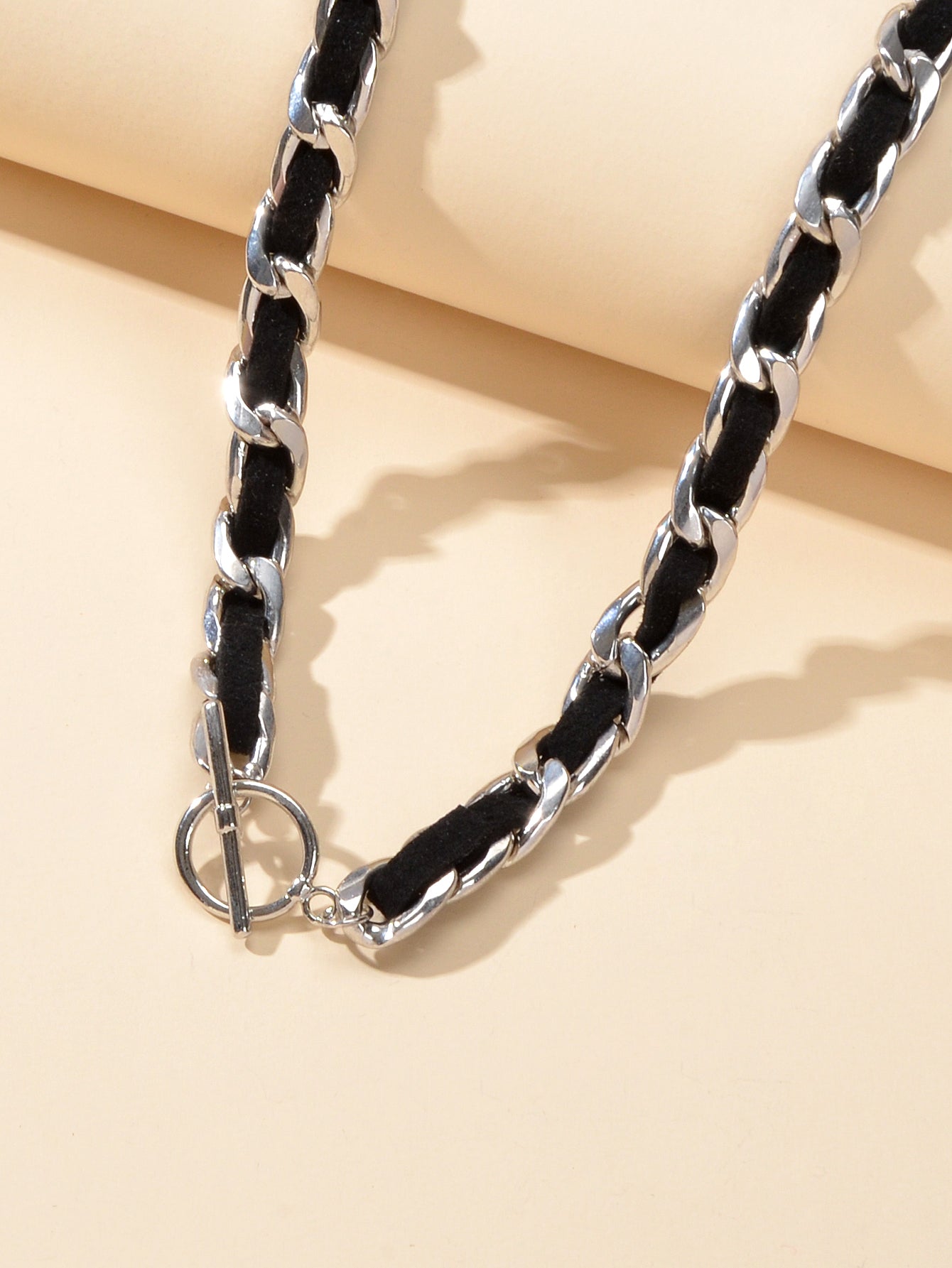 Punk Statement Jewellery Black Rope Braided Chain Short Choker Collar Necklace