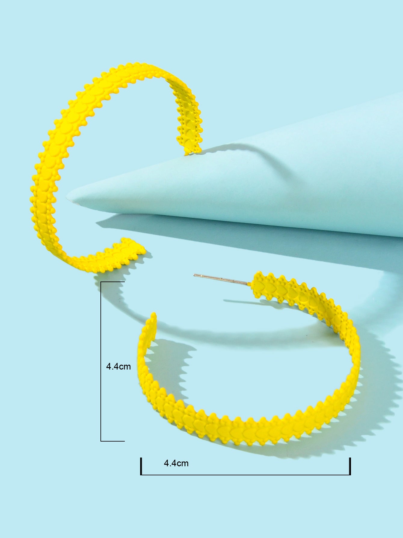 Candy Color Classic Retro 80's Circle Open Hoop Circle Earrings Costume Party