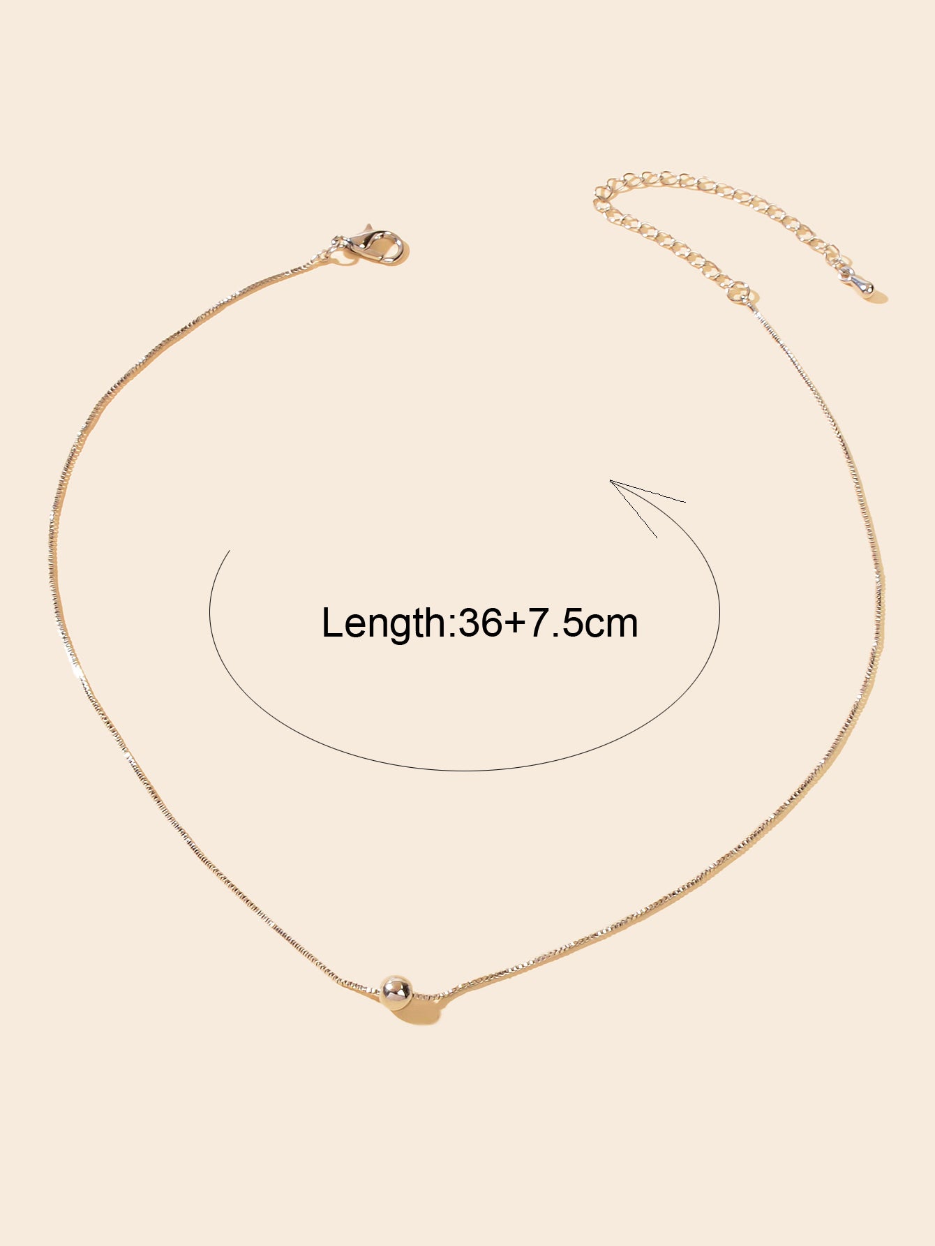 Party Jewellery Choker Classic Silver Chain Ball Clavicle Necklace Gift for Her