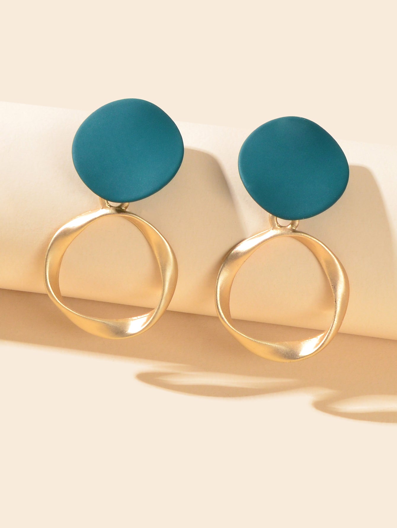 Round Dangling Stud Earrings Candy Colourful Bohemian Party Hoop Jewellery Gift