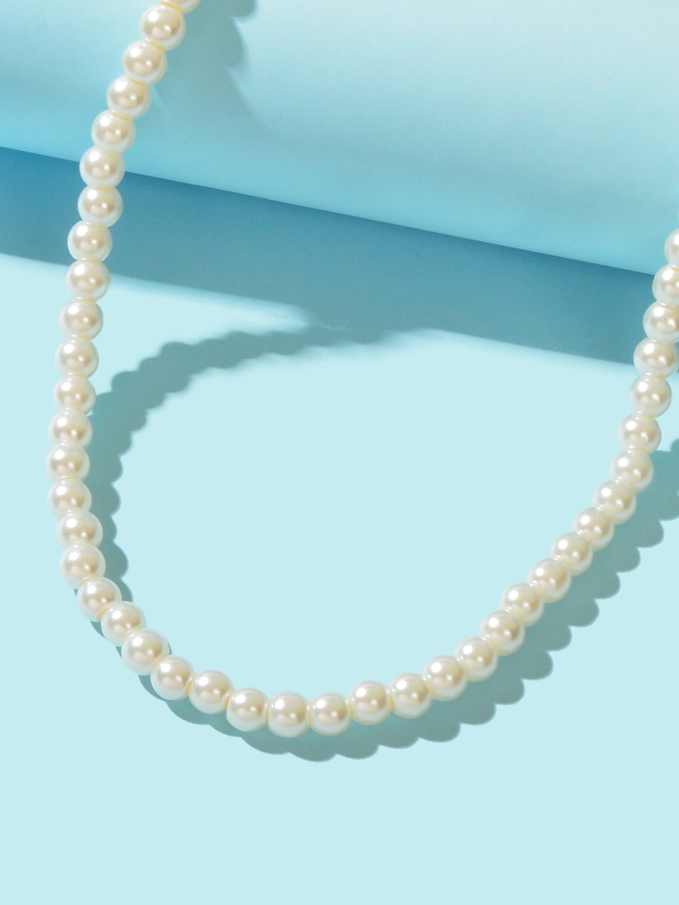 Short Black Beads Necklace Pearl Choker Wholesale Price Jewellery Accessories