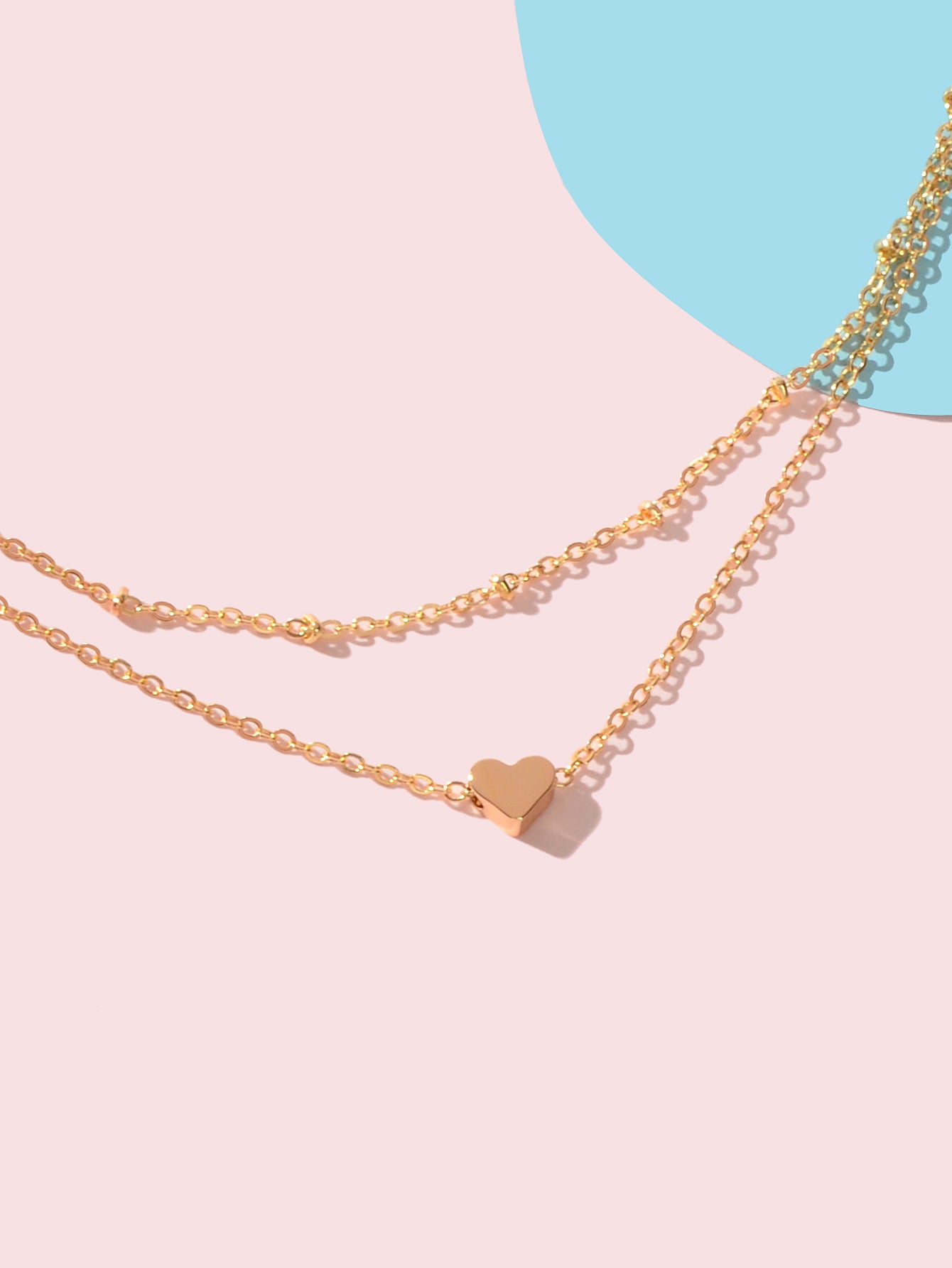Womens Layered Chain Heart Anklet Foot Chain Beach Ankle Jewellery Bracelet Gift