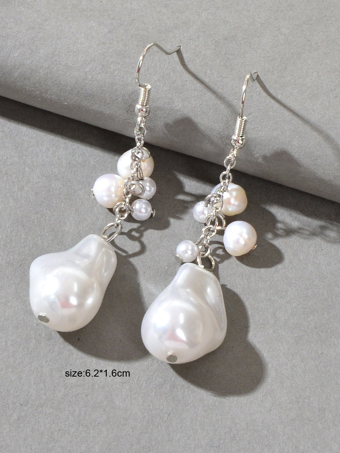 Perfect Wedding Engagement Jewellery Faux Pearl Irregular Dangle Party Earrings