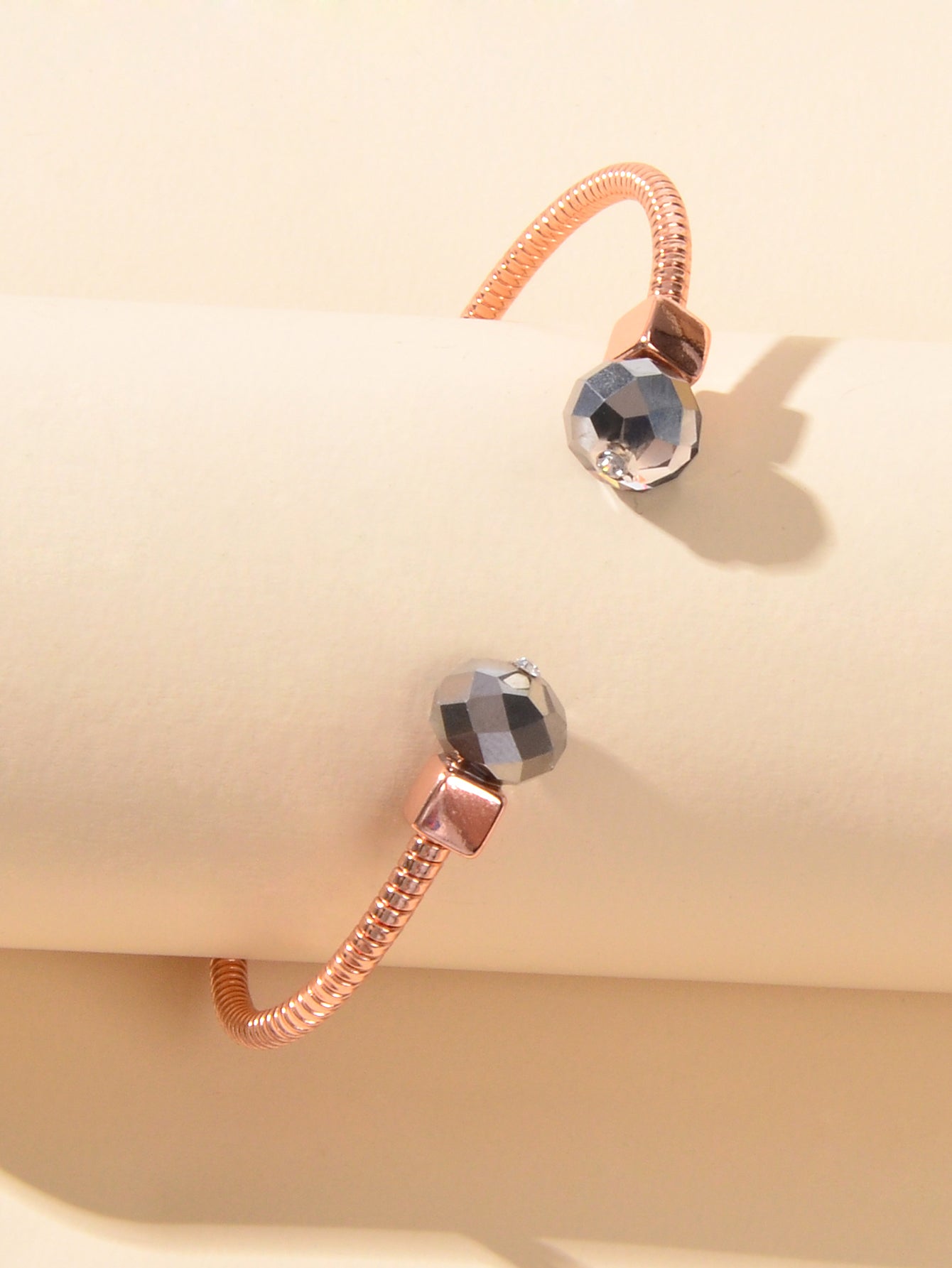 Rosegold Open Cuff Bangle Bracelet Minimalist Trendy Party Decoration Jewellery