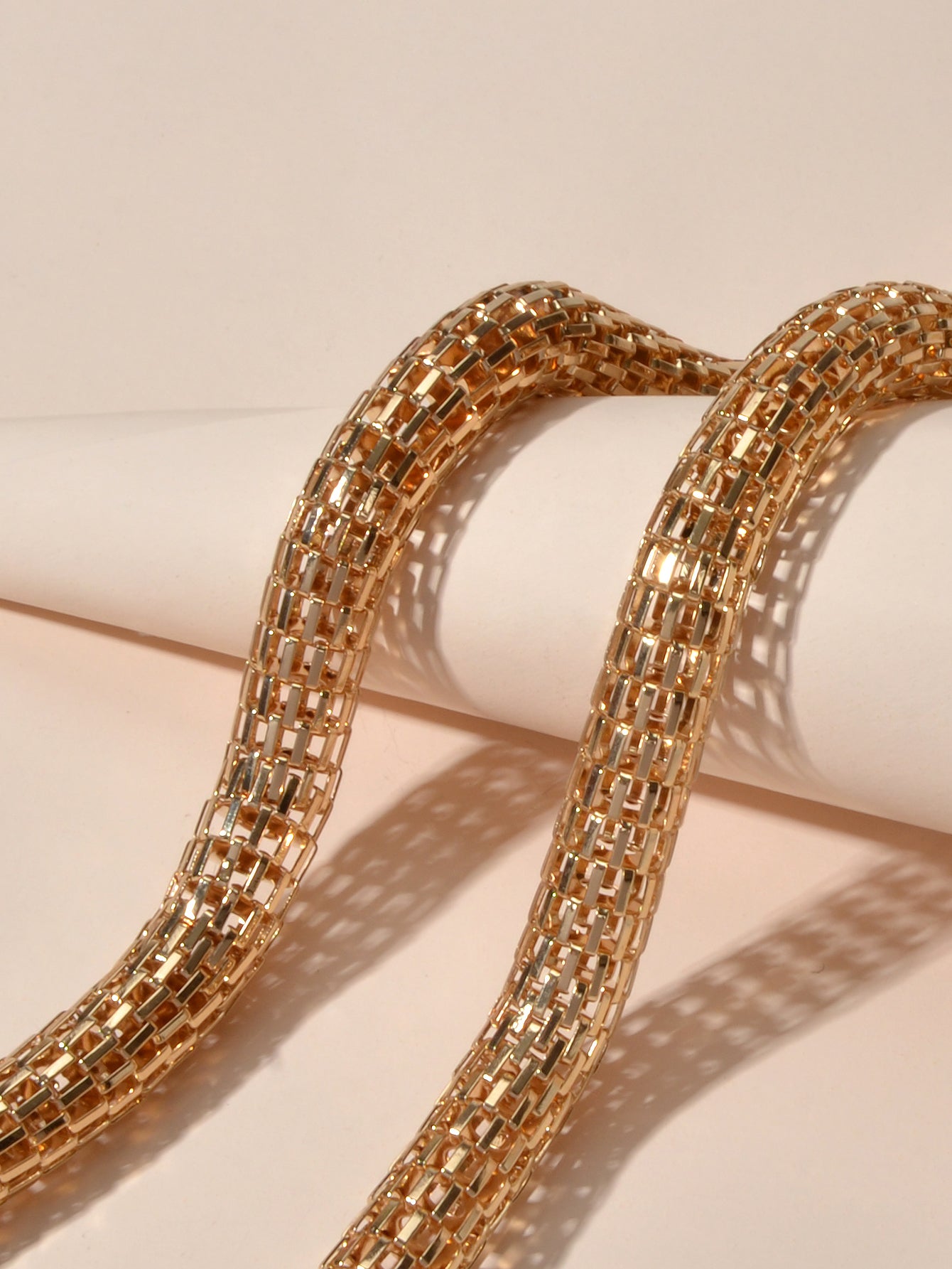 Party Decoration Women Thick Gold Chain Short Collar Clavicle Statement Necklace