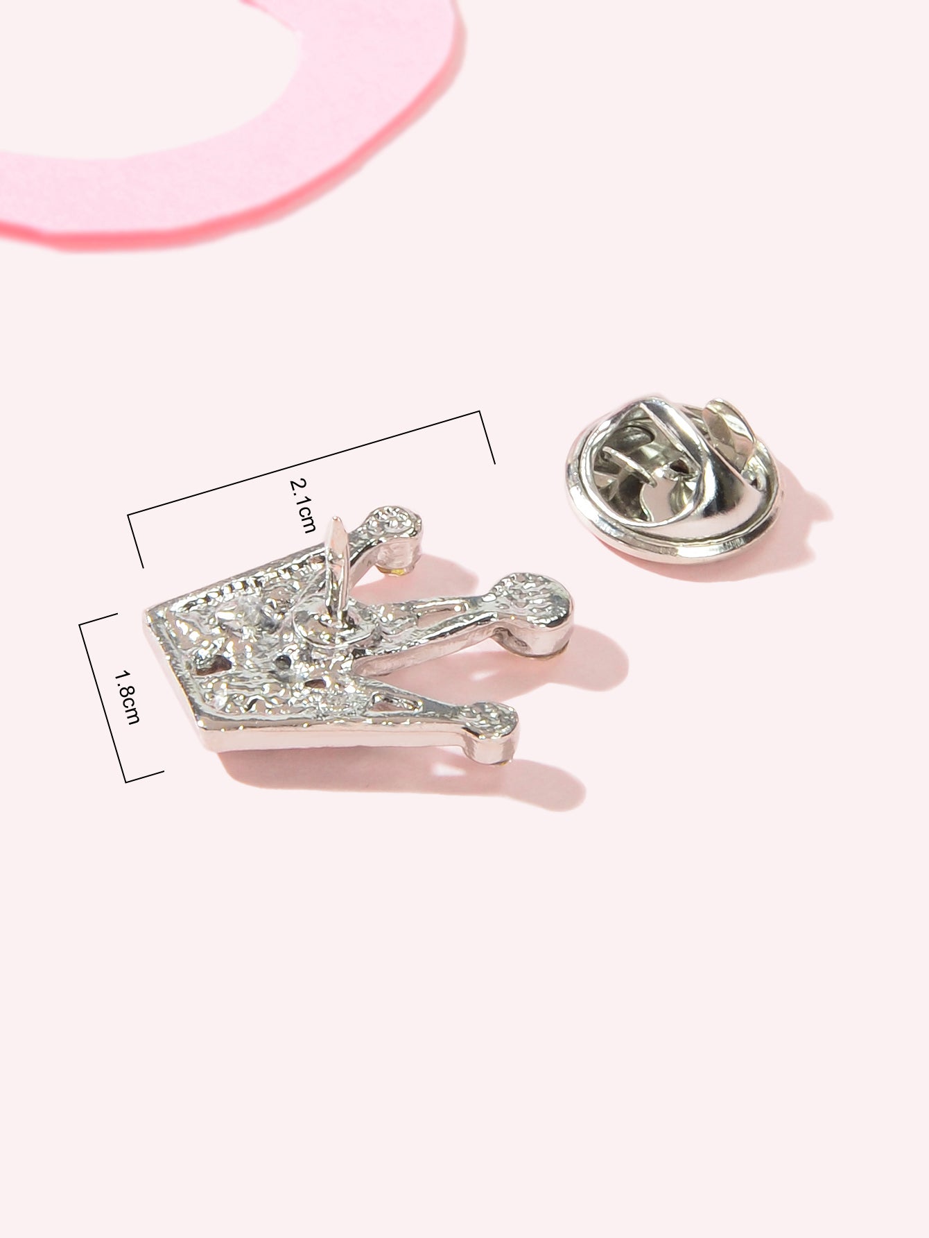 Tiara Crown Brooch Mini Rhinestone Sweater Scarves Collar Corsage Clasp Clips