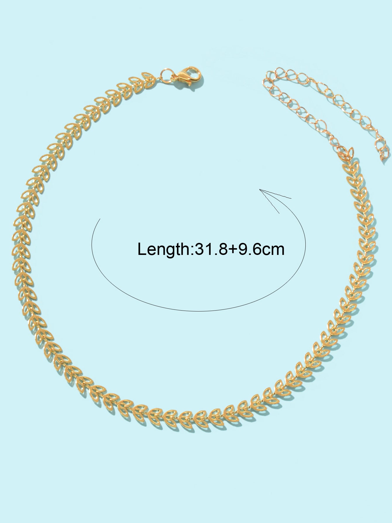 Minimalist Hollow Leaf Gold Chain Short Clavicle Necklace Party Choker Jewellery
