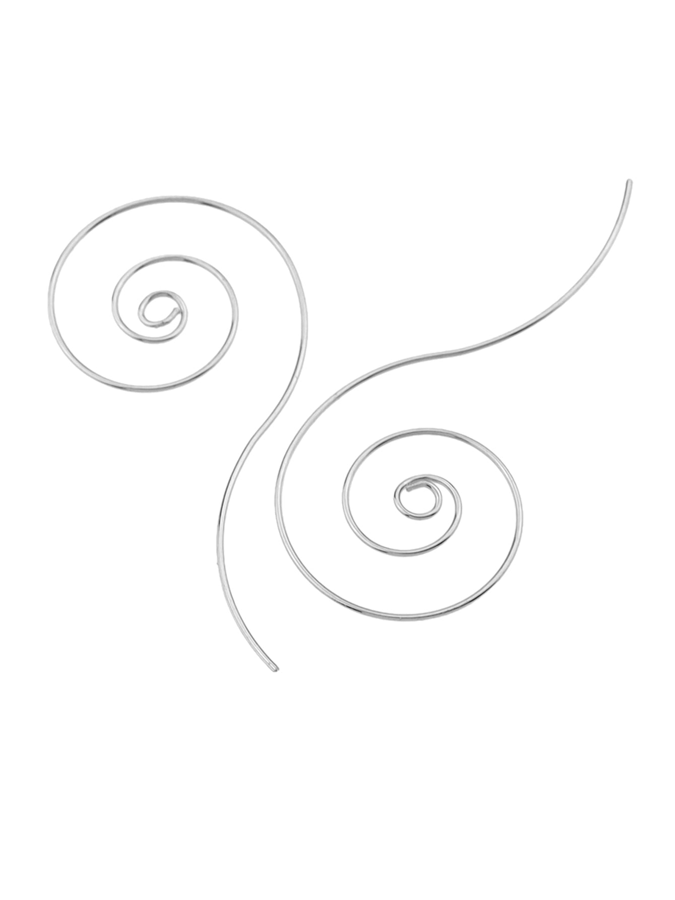 Punk Minimalist Silver Geometric Twisted Statement Hoop Awesome Party Earrings