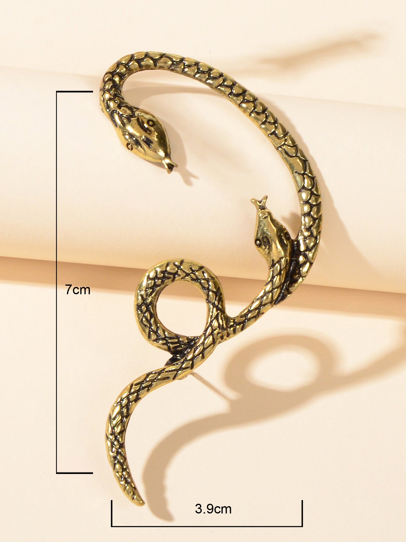 1 pc Punk Vintage Tangled Snake Cartilage Ear Cuff Ear Clip Wrap Stud Earring