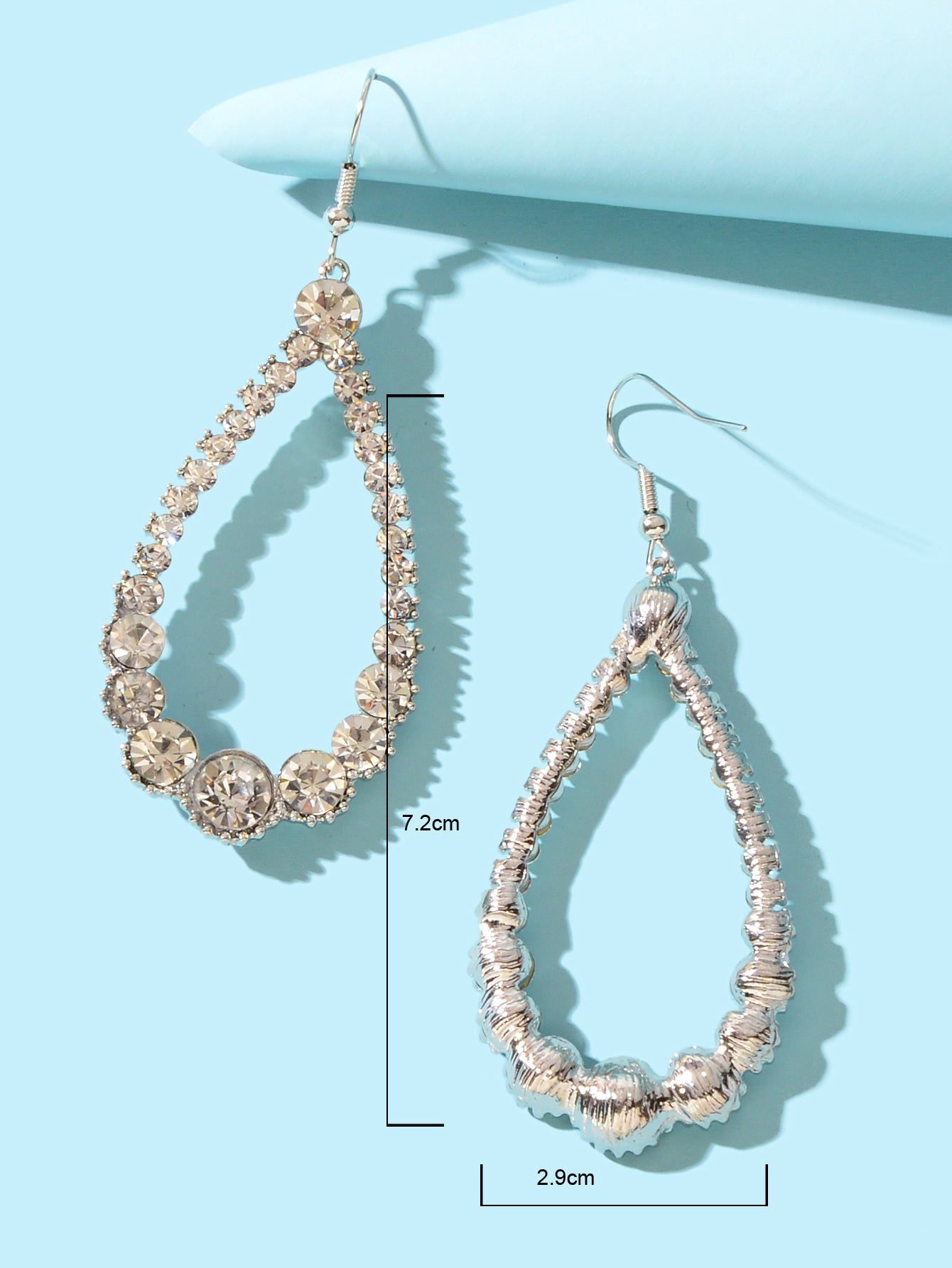 AU Local Black Water Drop Dangle Earrings Halloween Eardrop Jewelry Accessories