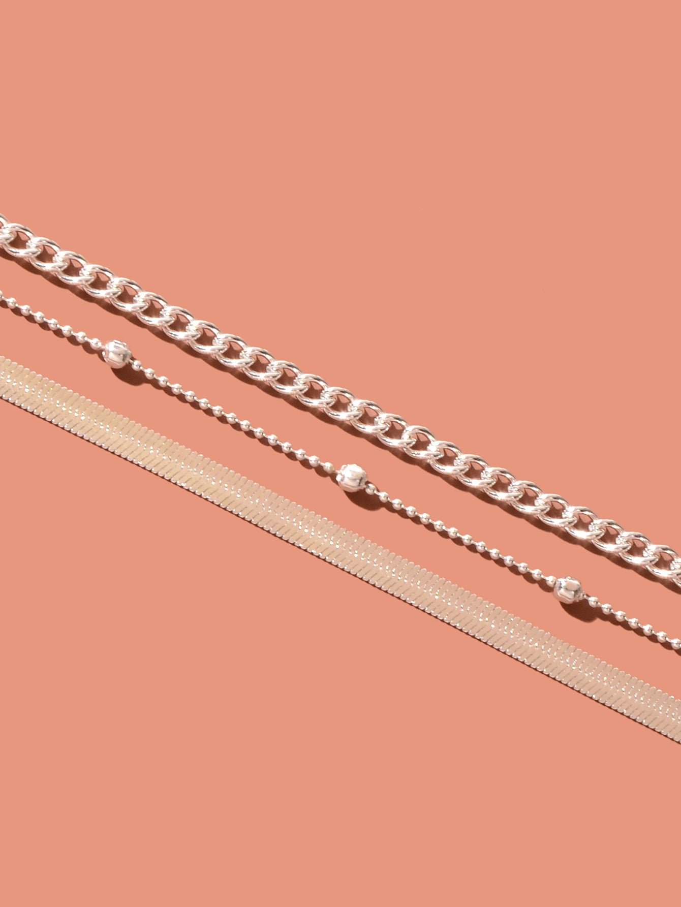 Gold Silver Multi-layer Chain Adjustable Bracelet Women Multiple Style Jewellery