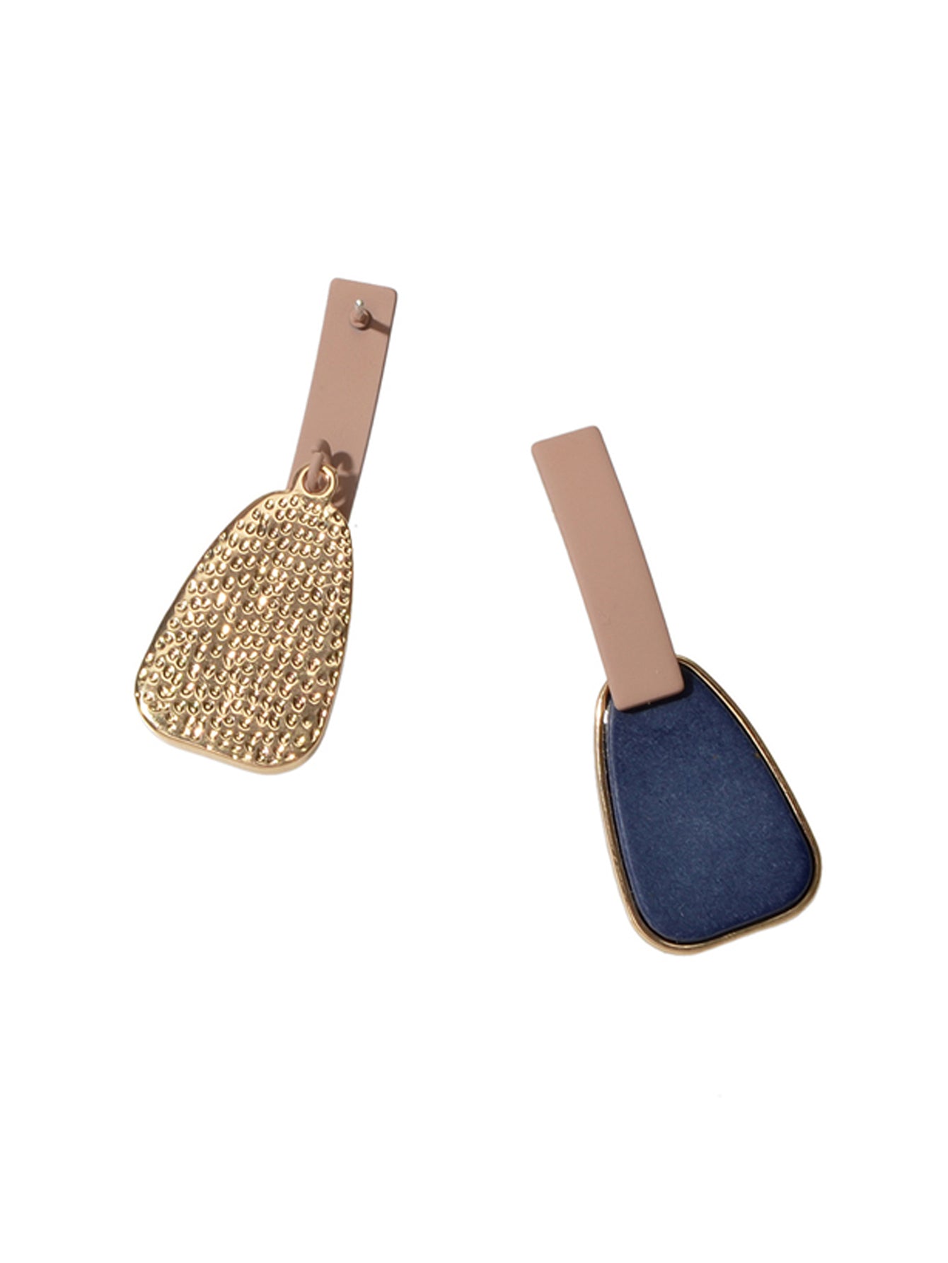 Dainty Gift for Women Girls Multi-colored Enamel Geometric Fashion Stud Earrings