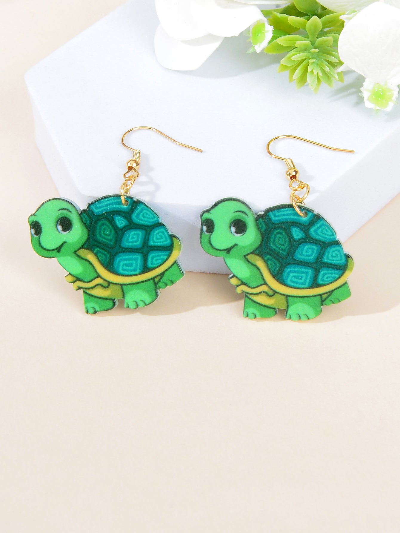 Cute Dinosaur Pendant Earrings Adorable Jurassic Style Statement Jewellery Gift