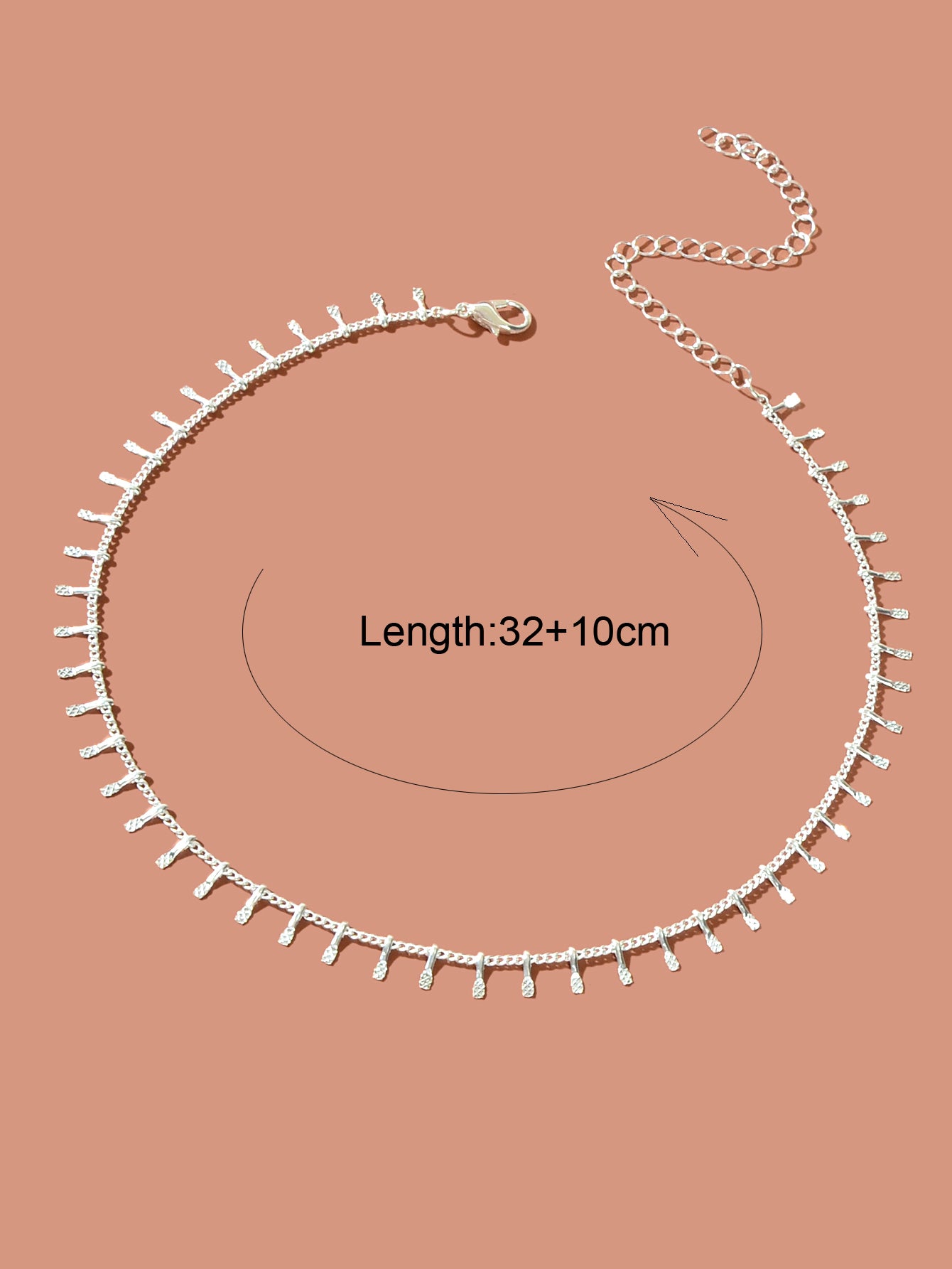 Women Party Decoration Gold Link Chain Clavicle Choker Necklace Short Collar