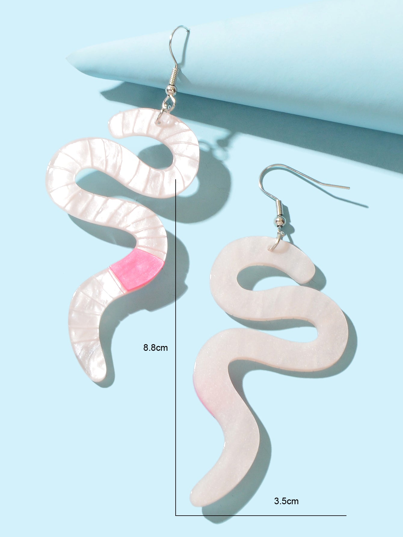 Hover to zoom Have one to sell? Sell it yourself Statement Resin Earthworm Lightweight Dangling Earrings Personality Accessories